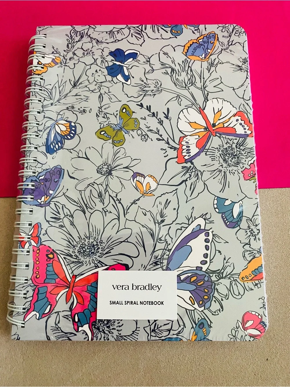 Vera Bradley Small Spiral Notebook NWT Coastal Breezy Butterfly